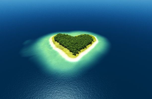 心在大海。图片下载