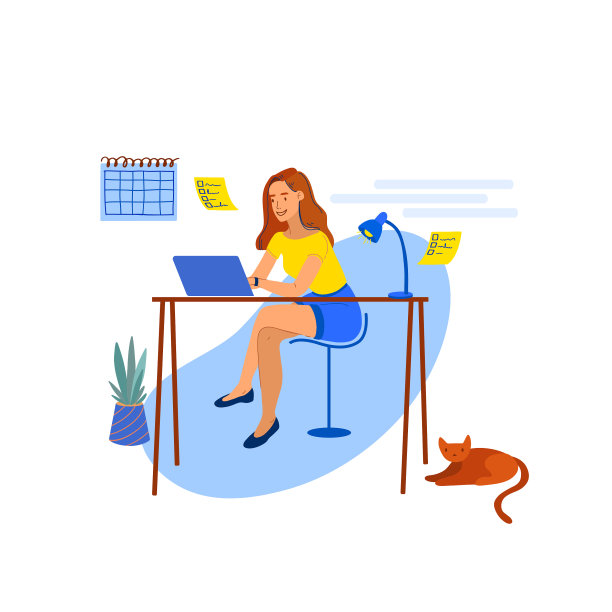 个体户女孩在家工作05图片下载