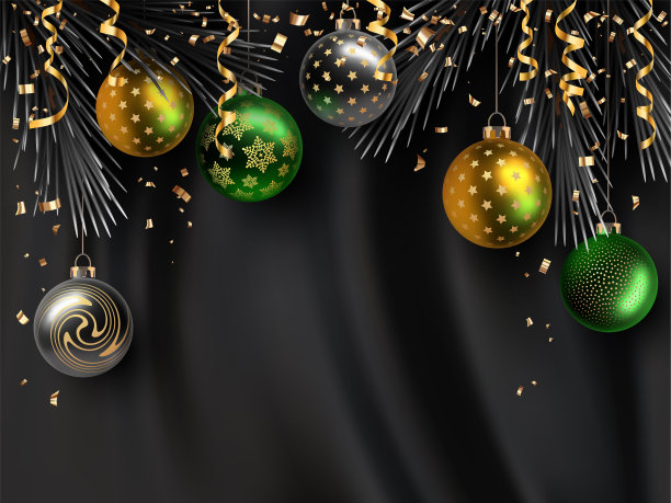 圣诞和新年海报图片下载