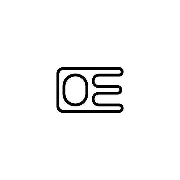 EO或OE字母标志设计模板图片下载