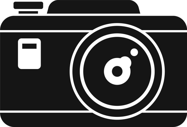旅游相机图标简约风格图片下载