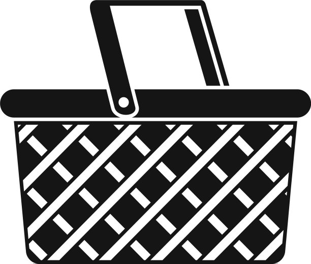 露营篮子图标简单的风格图片下载