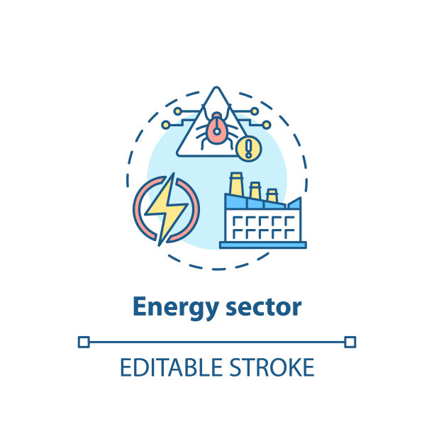 能源部门概念图标图片下载