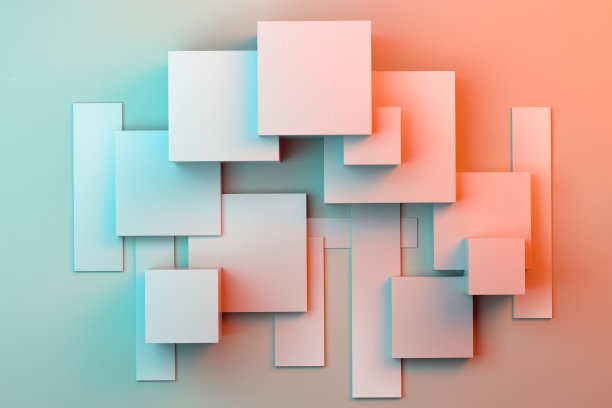 充满活力的抽象背景方形形状图片下载