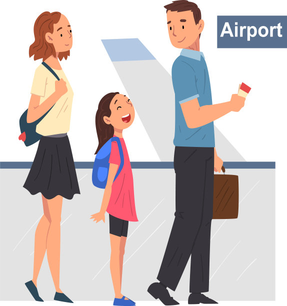 旅客站在登记处图片下载