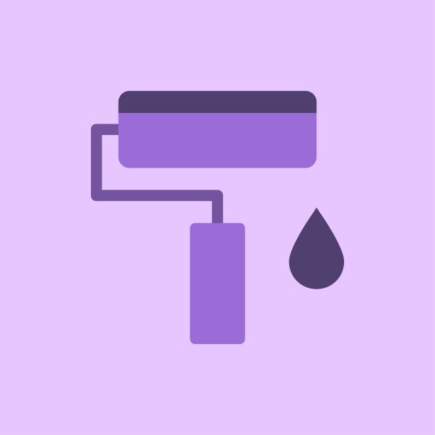 油漆滚筒图标图片下载