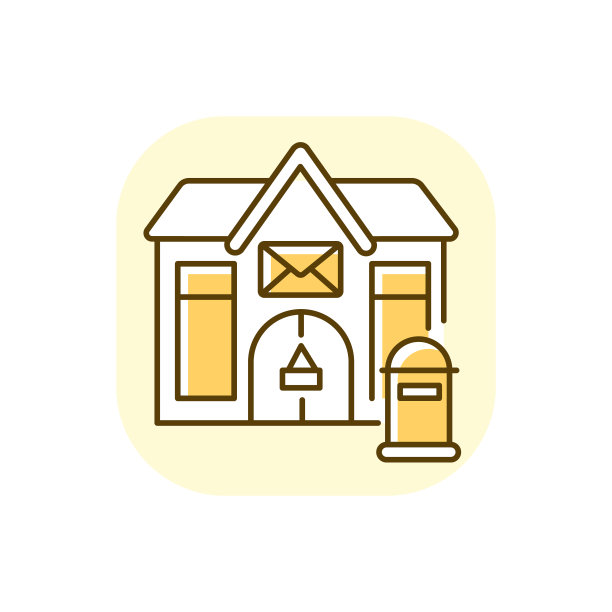 邮局黄色RGB彩色图标图片下载