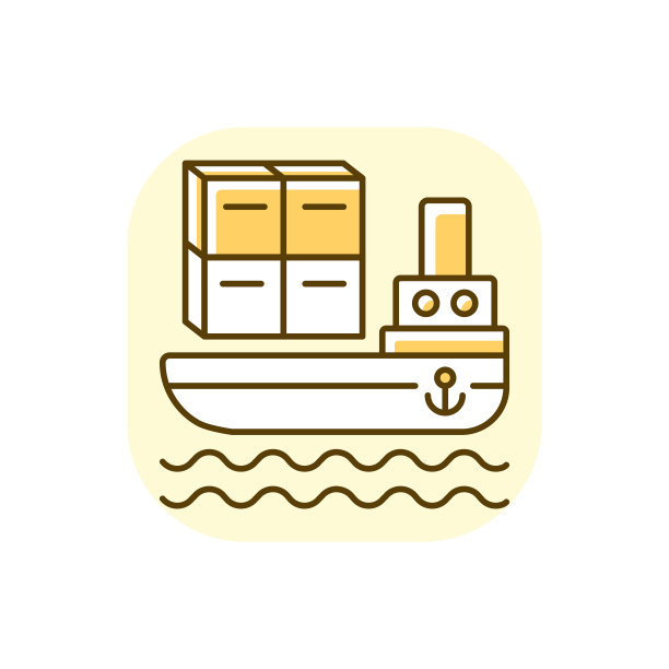 海运由海黄色RGB颜色图标图片下载