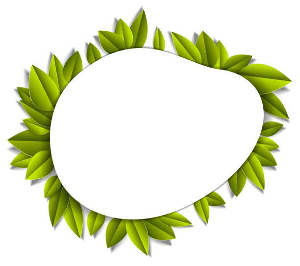 背景与叶子剪纸风格，复制空间的文本，矢量花卉插图。周年纪念活动或贺卡。图片下载