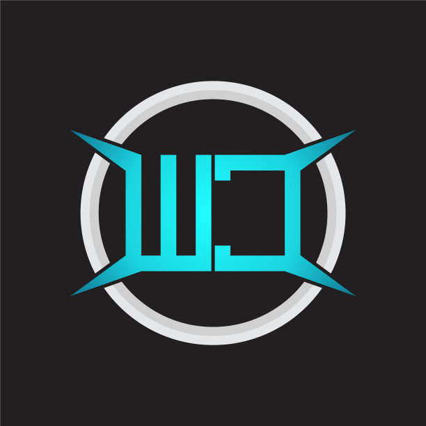 Wc标志有圆形和四个锥形图案图片下载