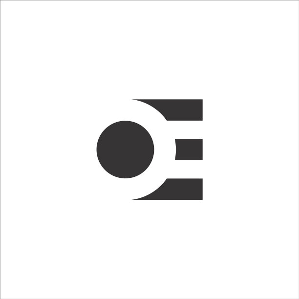 EO或OE字母标志设计模板图片下载