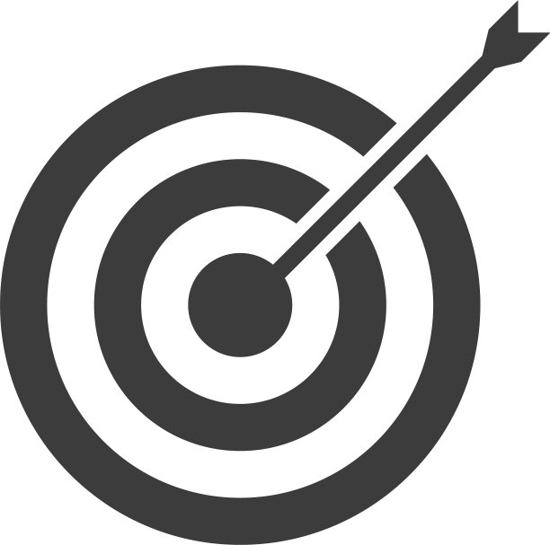 目标孤立图标在白色背景图片下载