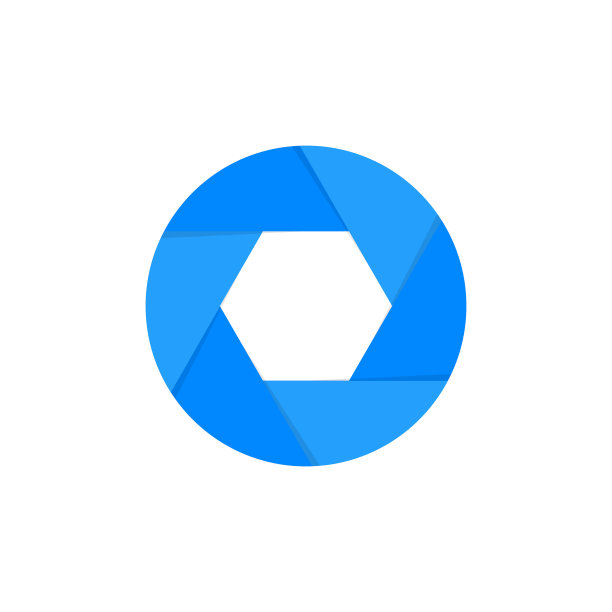 相机镜头光圈隔离平面图标抽象图片下载