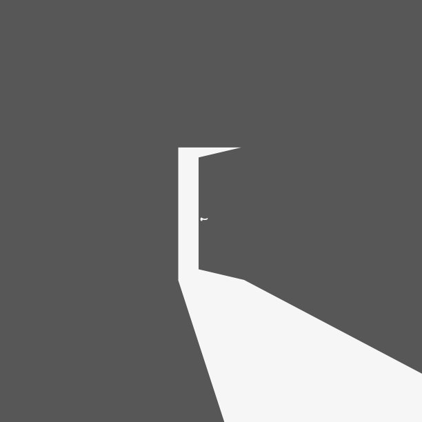 黑暗打开的门图标剪影图片下载