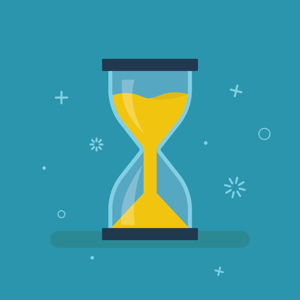 沙漏计时器孤立时钟运行沙漏图片下载