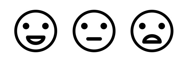 表情符号的反应孤立图标集合表情符号图片下载