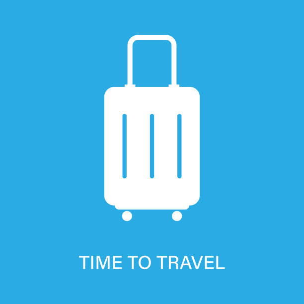 旅游包图标旅游度假孤立标志图片下载