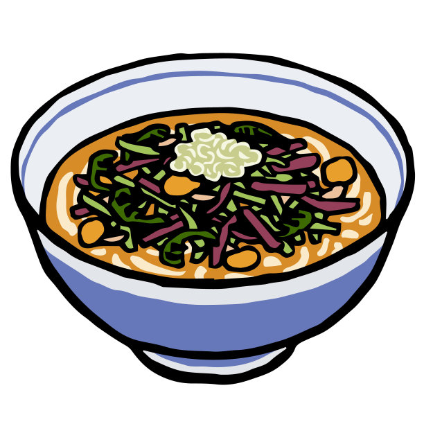 三赛乌冬的插图:像木版版画的插图图片下载