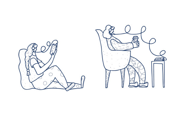 播客概念女孩与音频的东西图片下载