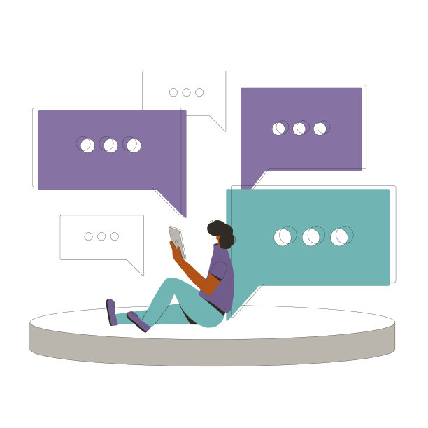 聊天评论社交媒体概念设计图片下载