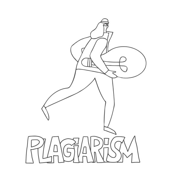 剽窃概念手绘属性集图片下载