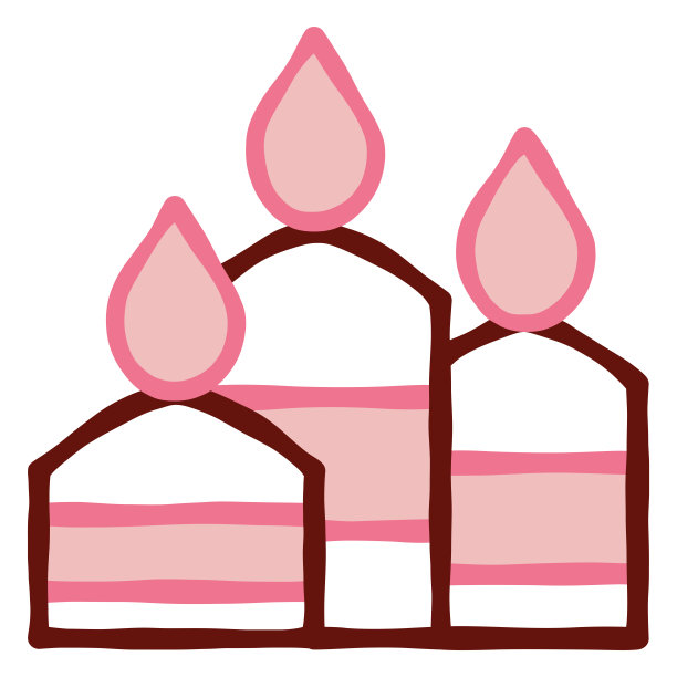 孤立的甜蜜的蜡烛图片下载