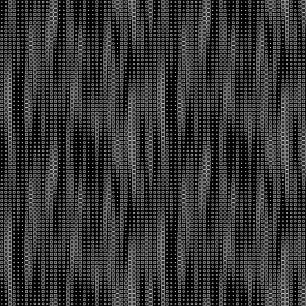 无缝压花方形纹理图案矢量装饰。肮脏的黑白插画设计图片下载