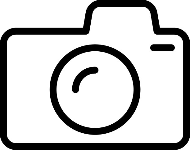 相机图标在时尚的扁平风格图片下载