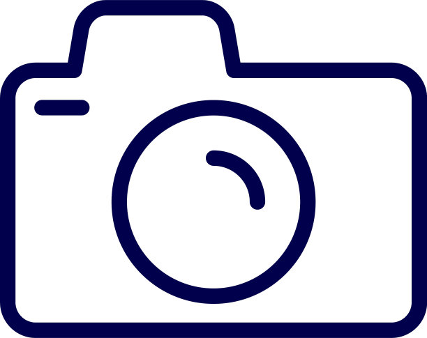 相机图标在时尚的扁平风格图片下载