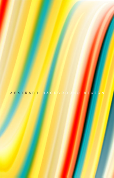 抽象背景-流体颜色梯度波图片下载