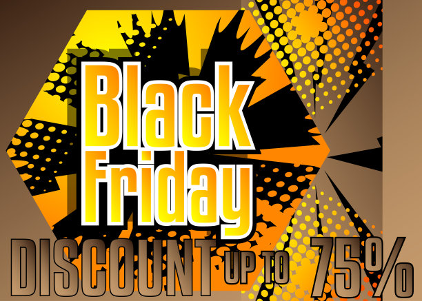 漫画书黑色星期五促销海报图片下载