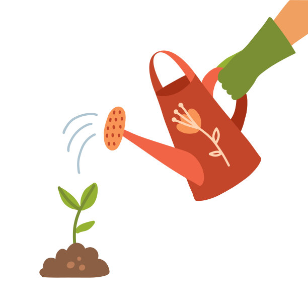 浇水壶握在手里，人浇水图片下载