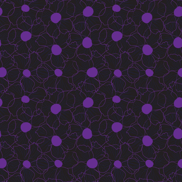 紫色植物花无缝图案图片下载