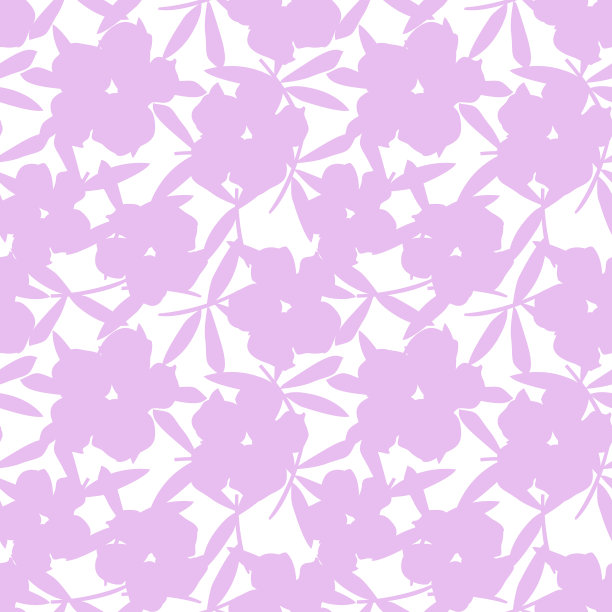 紫色植物花无缝图案图片下载