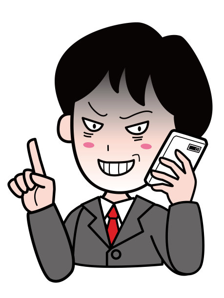 一个穿着可疑西装的男人在打手机图片下载