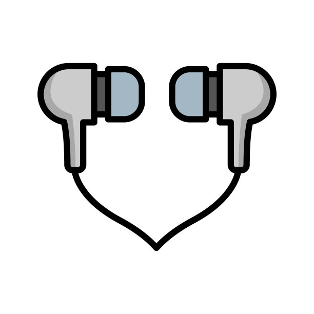 耳机-耳机图标设计模板图片下载