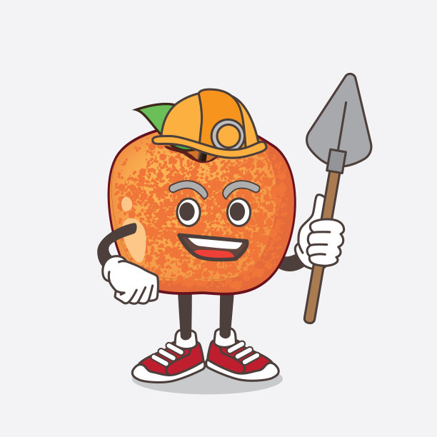 像梅花一样的卡通人物水果吉祥物图片下载