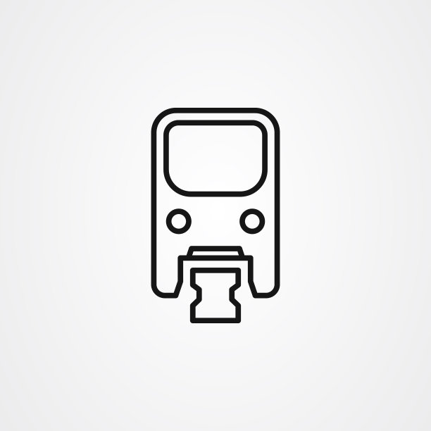 单轨图标标志设计简单扁平图片下载