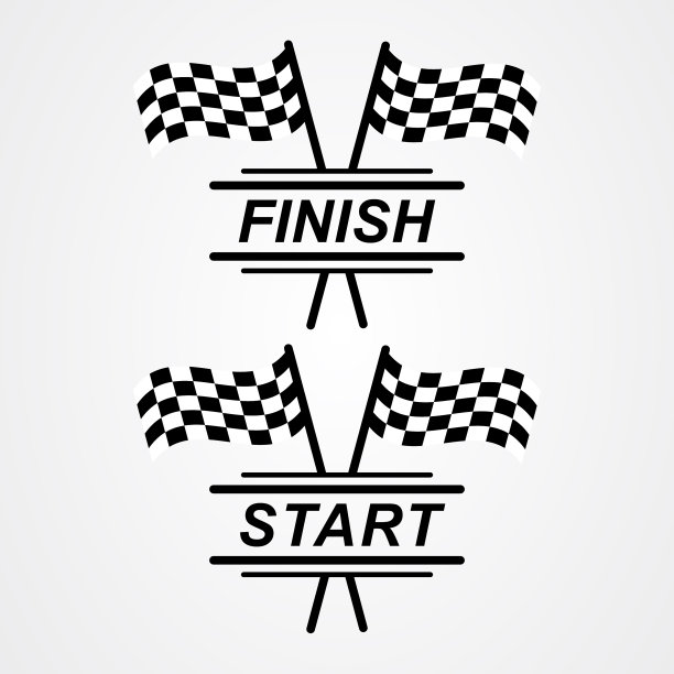 比赛旗帜图标比赛标志平图片下载