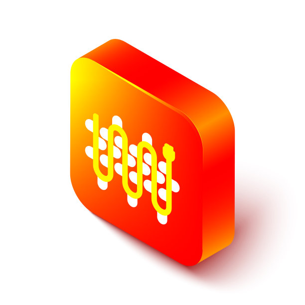 等距线圣诞灯图标孤立上图片下载