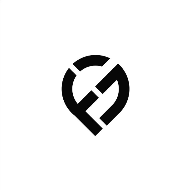 首字母FG或GF Logo设计模板图片下载