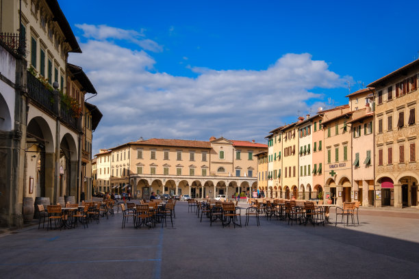 Figline Valdarno托斯卡纳小镇广场图片下载