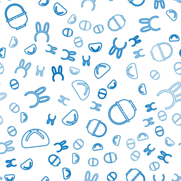 摆好复活节蛋糕篮和长款面具图片下载