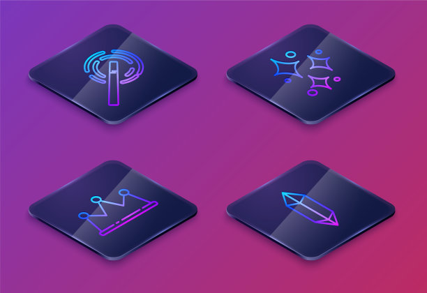 设置等距线魔术棒皇冠闪耀图片下载