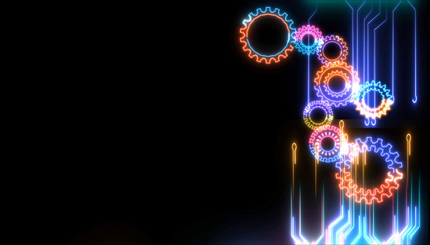 未来的磁性齿轮创造强大的能源工厂和工业和另一个齿轮系统图片下载