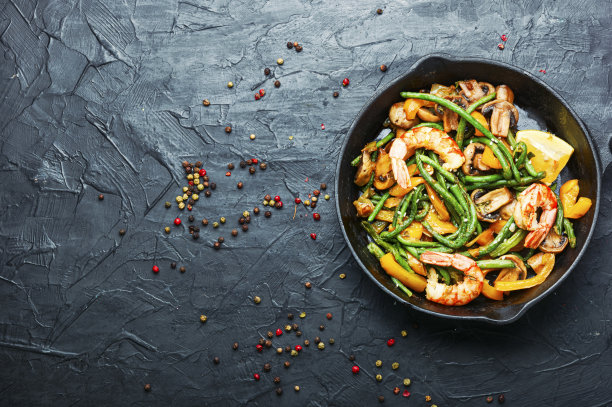 虾仁芦笋豆图片下载