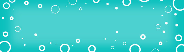 边缘设计元素为亮蓝色背景上的白色环，随机图案框架中有现代的粗细圆线图片下载