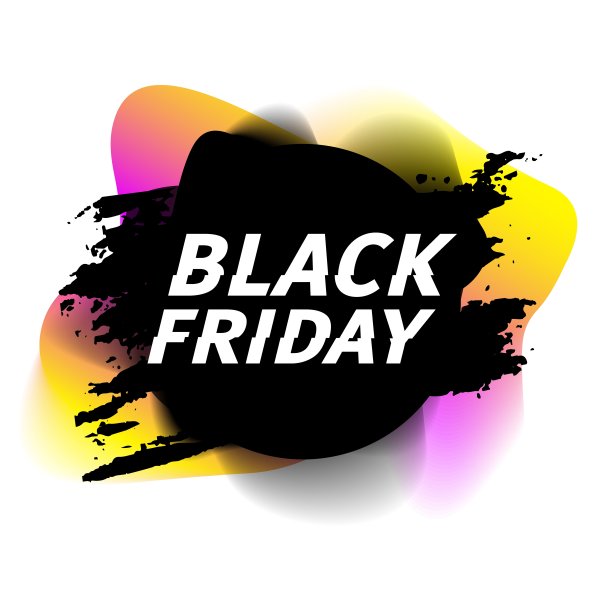 黑色星期五的促销标语。为周末促销设计促销框架模板。几何抽象风格的折扣优惠。向量图片下载