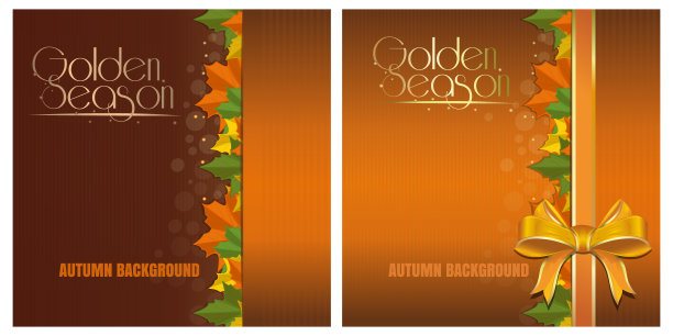 金色的季节。秋季设计的模板图片下载