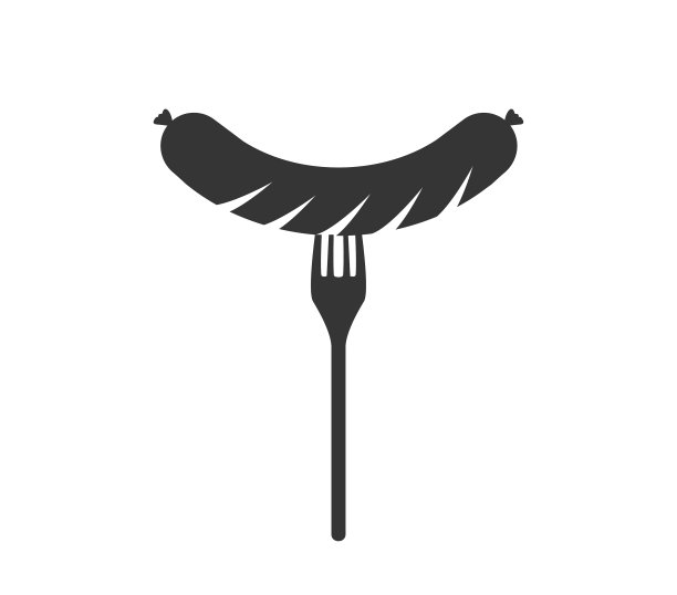 香肠图标。香肠向量设计。香肠串图标。向量香肠。烧烤图标。图片下载